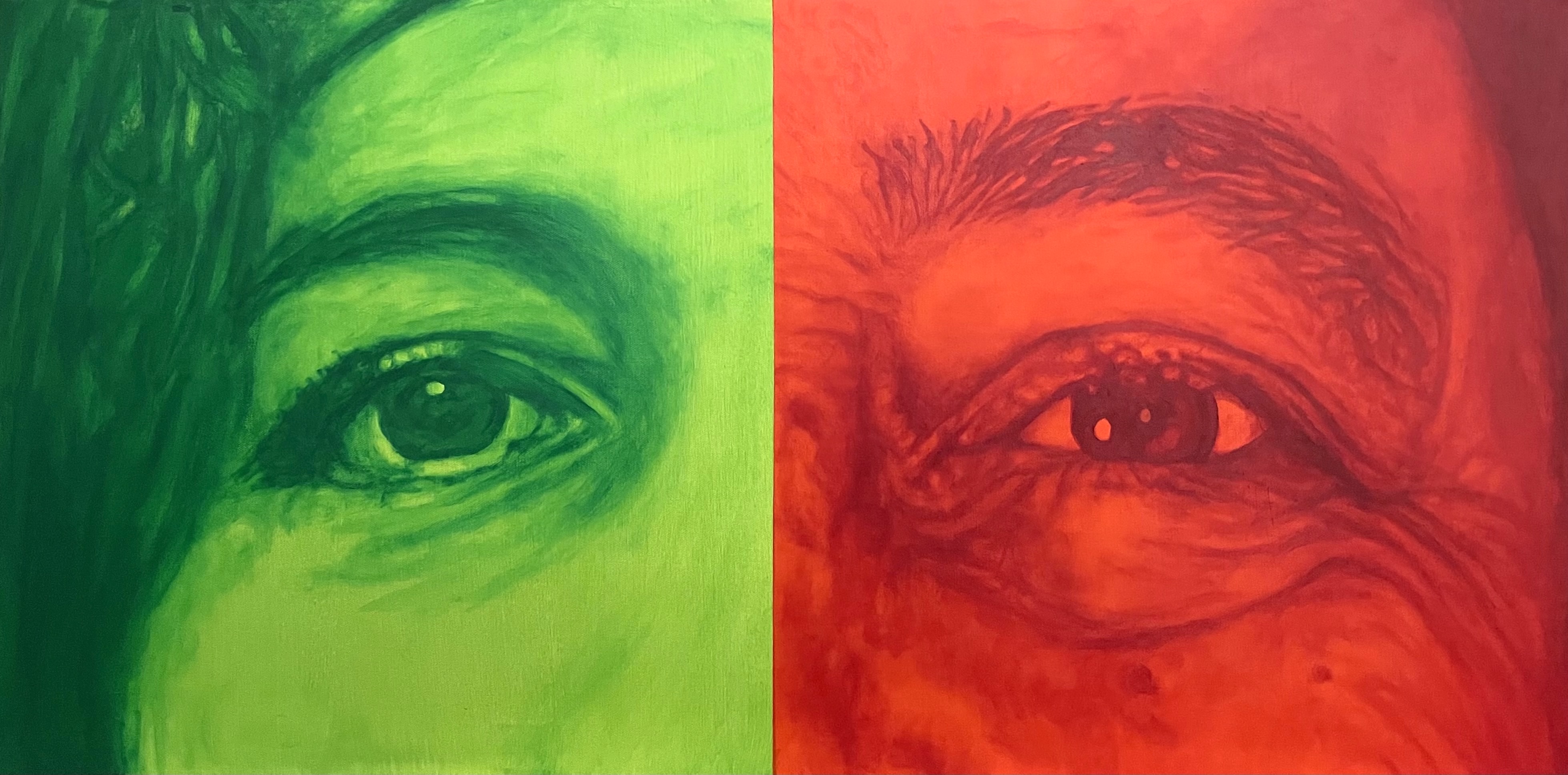 Etats Unis Presley Alg rie Youcef 50x100 Cm 2022 Acrylique Hugh M
